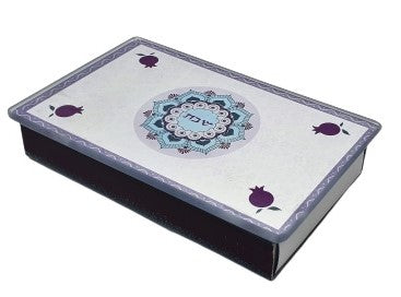 Glass Matches Holder Cutout Purple