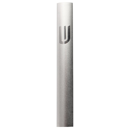 Aluminium Mezuzah 15cm- Dotted Design in Gray, with the Letter 