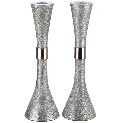 Aluminum Candlesticks 23 cm Silver
