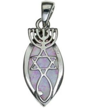 Grafted in with Opal Sterling Silver Pendant