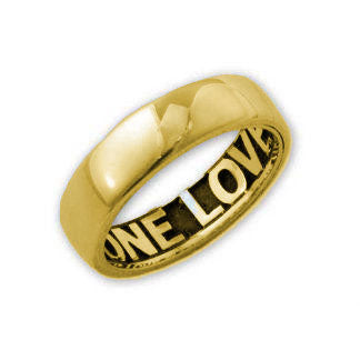 Gold-Plated Sterling Silver English Hidden Print Personalized Ring