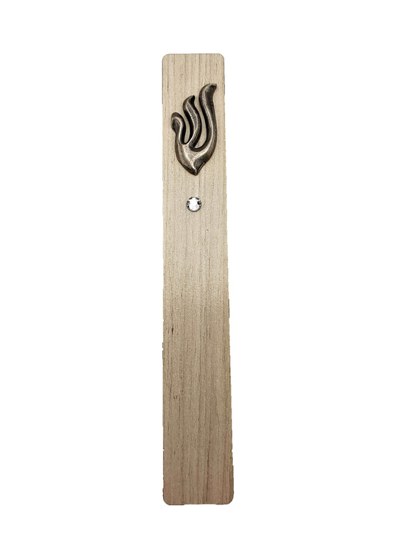 Wood Mezuzah 12 cm - Bright