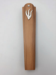 Crown Wood Mezuzah 12 cm - Bronze