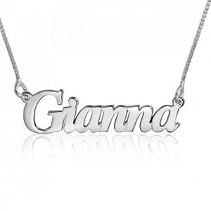 Sterling Silver English Name Necklace