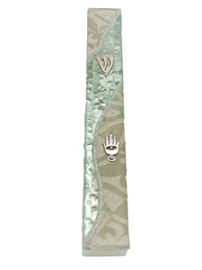 Glass Mezuzah 12 cm - Beige