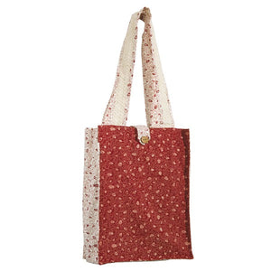 Book Bag - Thick - Red/White