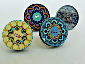 Decorated Disk Wine Stoppers