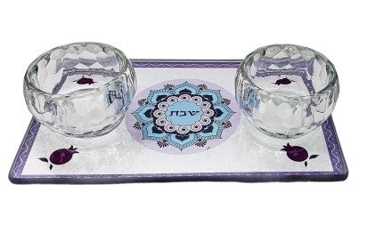 Travel Candlesticks 11.5 x 7 cm Cutout Purple with Compact Packaging