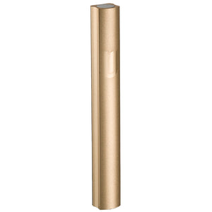 Aluminium Mezuzah 15cm- Dotted Design in Gold, with the Letter "Shin"