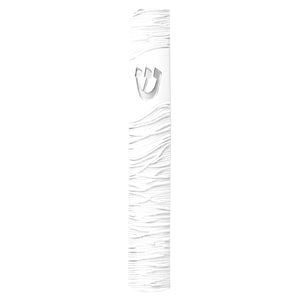 Polyresin Mezuzah 12cm- White String Design