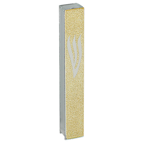 Glass Mezuzah with Silicon Seal 12cm - Big 