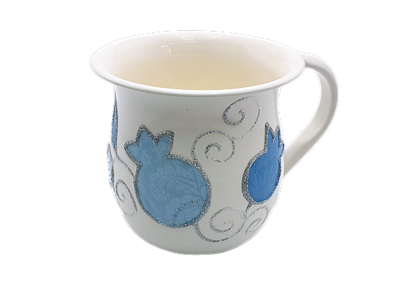 Small Pomegranate Washing Cup - Pale Blue