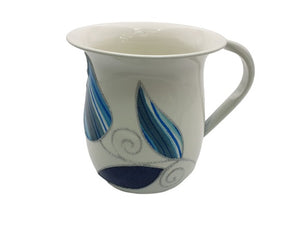 Large Tulips Washing Cup - Blue