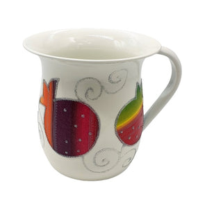 Large Pomegranates Washing Cup - Multicolored
