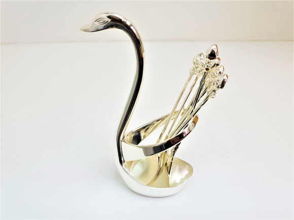 Swan Spoons Set