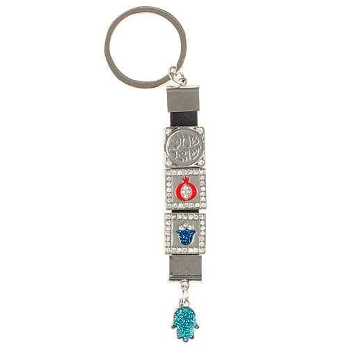 Keychain 9cm - Four Multicolored Amulets - I