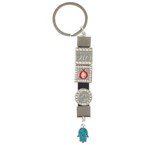 Keychain 9cm - Four Multicolored Amulets - II