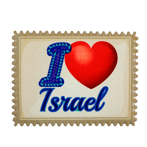 Ceramic Magnet 8*6 cm - I Love Israel