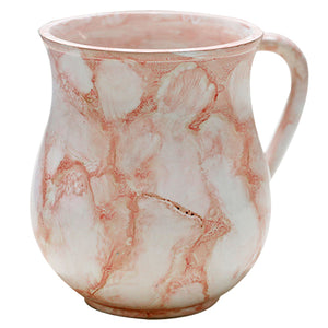 Elegant Polyresin Washing Cup 14 cm - Marble