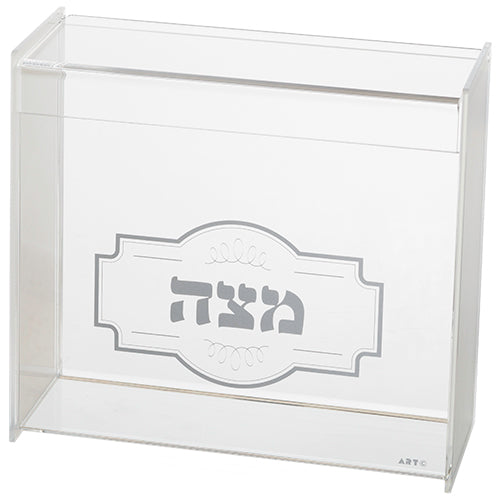 Plexiglass Clear Stand for Matzah 23*21 cm with Ornament