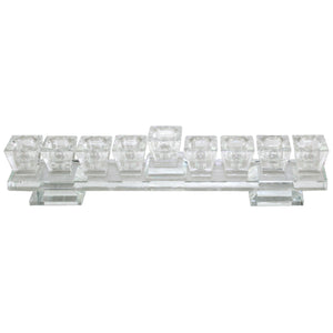 Elegant Crystal Menorah On a Base 27*7cm