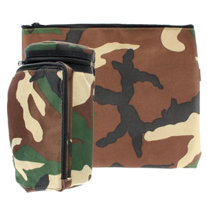 Plastic Insulated "Tik-Taf" Tefillin Container 22cm- Green Camouflage