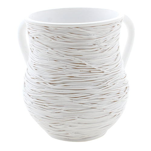 Elegant Polyresin Washing Cup 14 cm- White