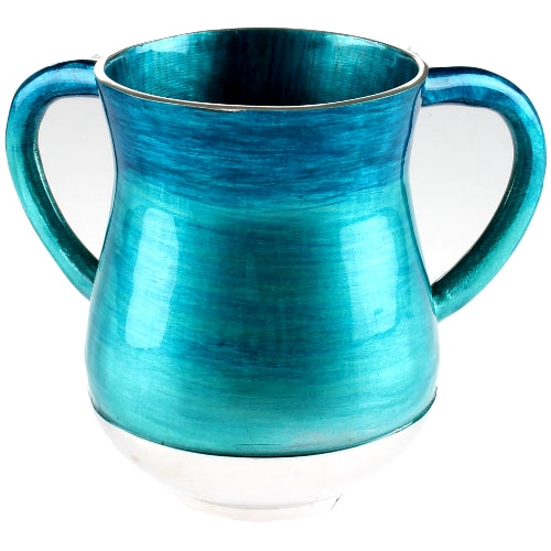 Elegant Aluminium Washing Cup 13.5cm - Turquoise