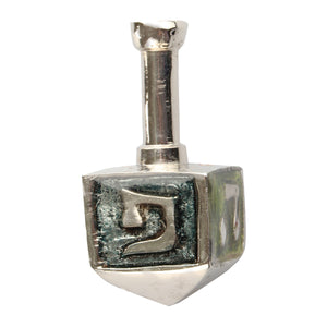 Aluminium Dreidel with Enamel 6cm- "N.G.H.Sham"