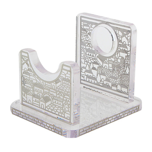 Perspex Stand for Shofar 13x9 cm - Silver