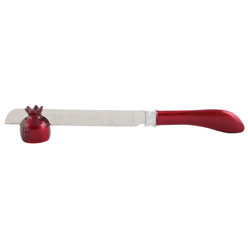 Aluminium Shabbat Knife 32 cm, with Pomegranate Stand