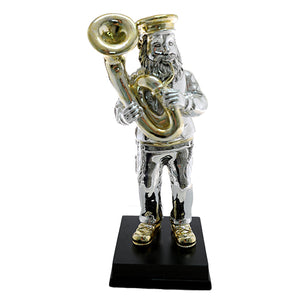 POLYRESIN HASSIDIC FIGURINE 16 CM- PLAYING TUBA