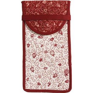 Glasses Pouch - Red/White