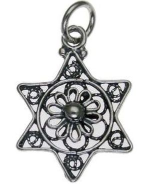 Star of David Sterling Silver Pendant