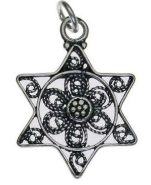 Star of David Sterling Silver Pendant