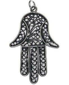 Hamsa Sterling Silver Pendant