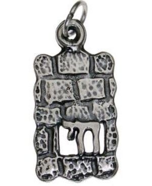 Chai with Kotel Sterling Silver Pendant