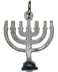 Menorah Sterling Silver Pendant