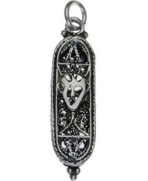 Mezuzah with G-d name Sterling Silver Pendant