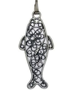 Fish Sterling Silver Pendant