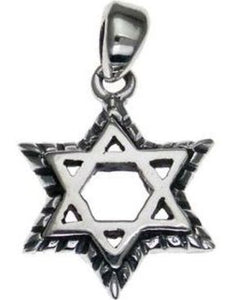 Star of David Sterling Silver Pendant