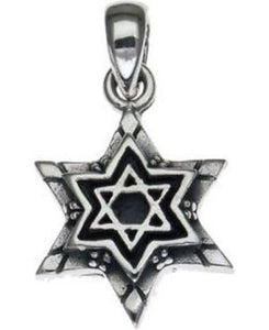 Star of David Sterling Silver Pendant