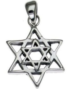 Star of David Sterling Silver Pendant