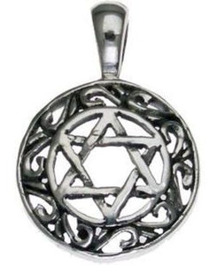 Star of David Sterling Silver Pendant