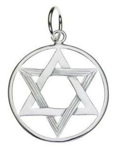 Star of David Sterling Silver Pendant