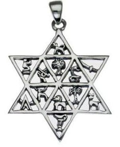 Star of David Sterling Silver Pendant