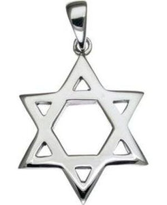 Star of David Sterling Silver Pendant