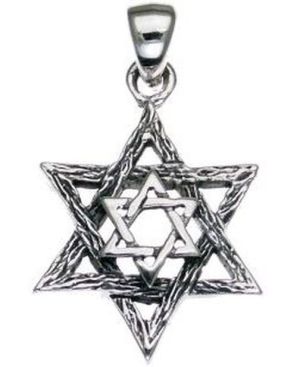 Star of David Sterling Silver Pendant