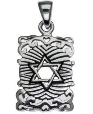 Star of David Sterling Silver Pendant