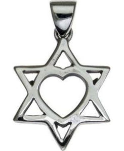 Star of David with Hart Sterling Silver Pendant